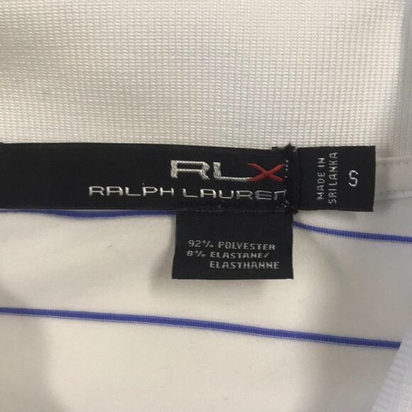 RALPH LAUREN Women's Small Polo Blue Striped Shirt - Picture 3 of 4
